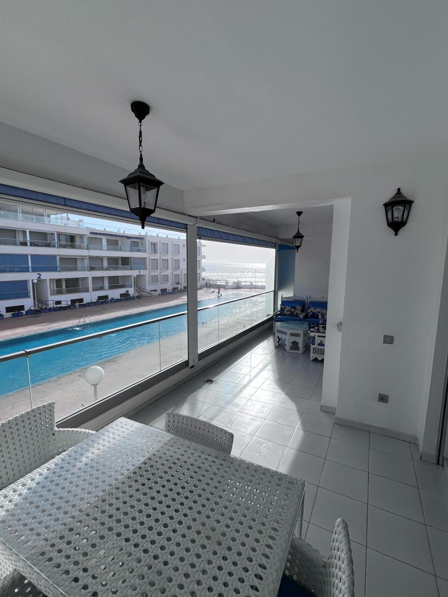 Apartment Sea View With Pool Aourir Dış mekan fotoğraf