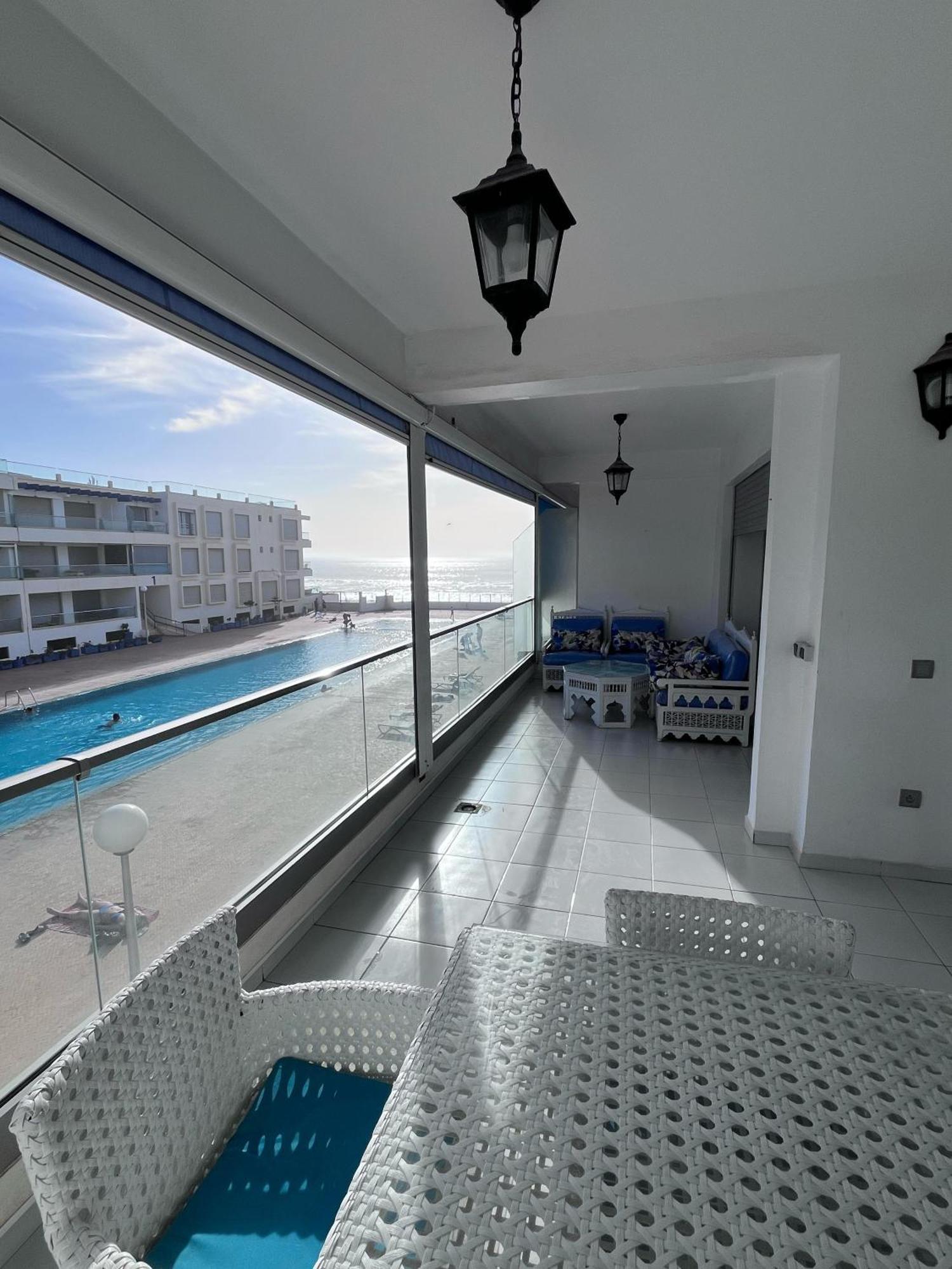 Apartment Sea View With Pool Aourir Dış mekan fotoğraf