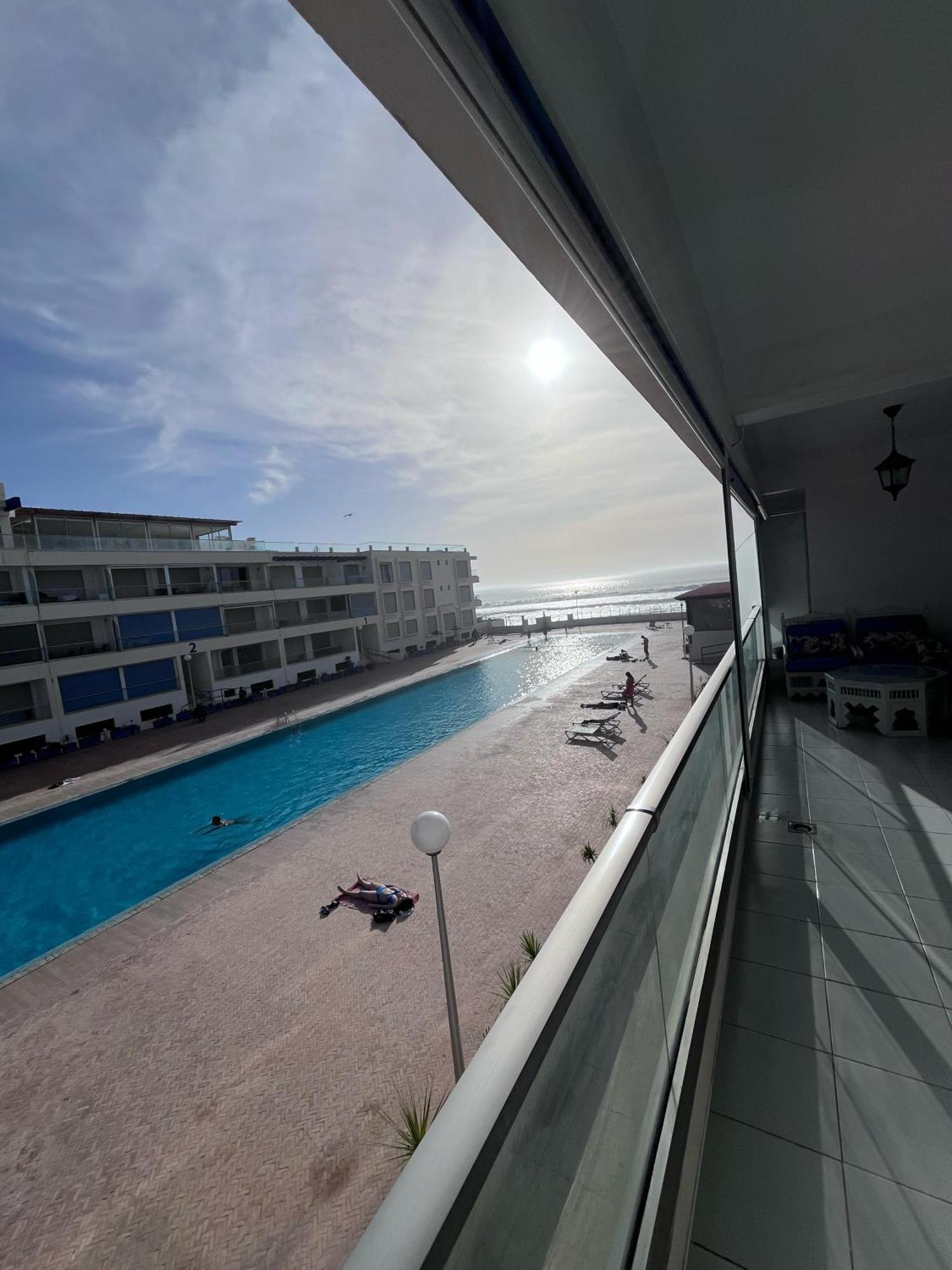 Apartment Sea View With Pool Aourir Dış mekan fotoğraf