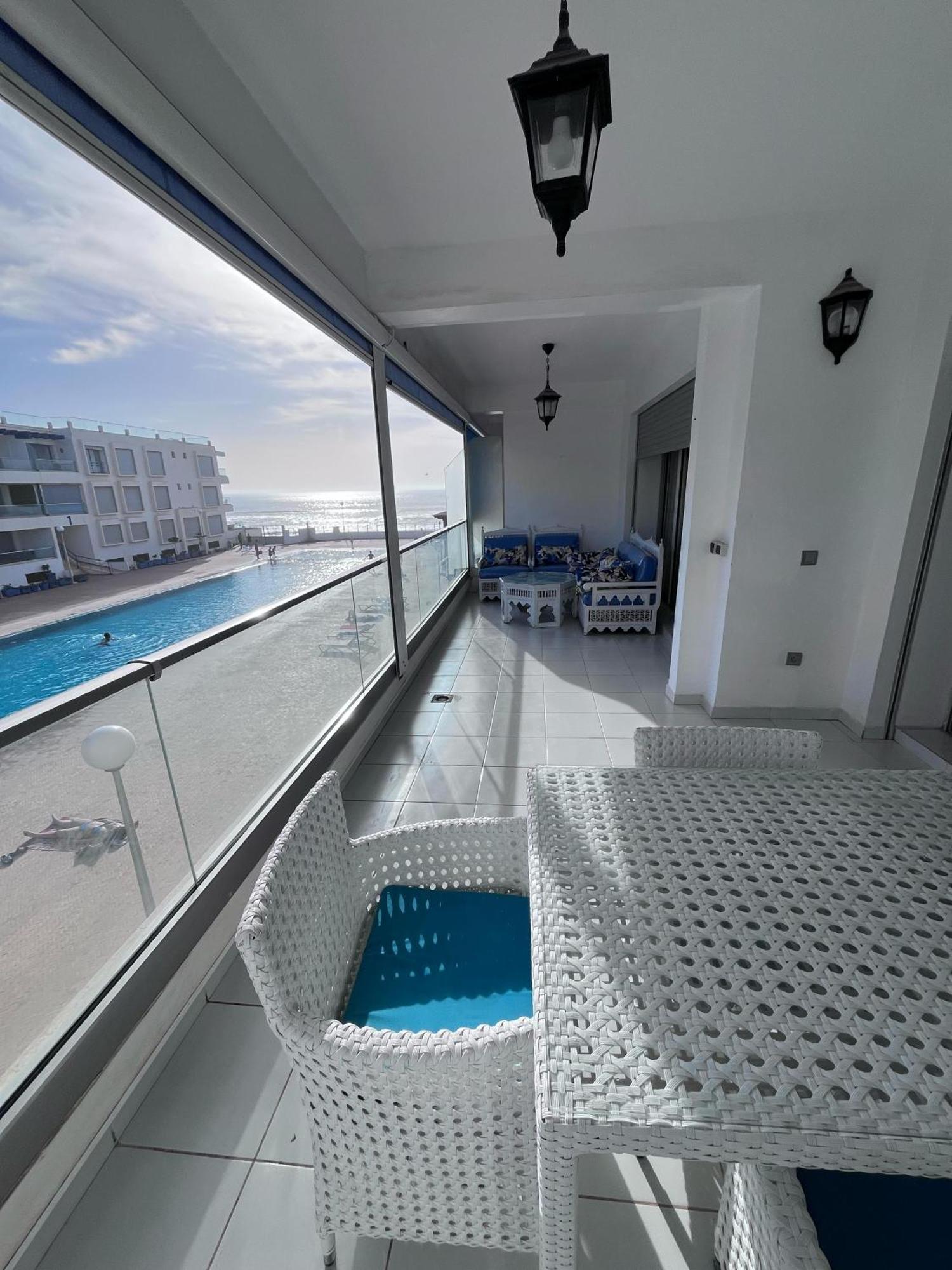 Apartment Sea View With Pool Aourir Dış mekan fotoğraf